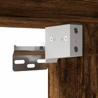 Badkamerspiegelkast 42x12x60 cm bewerkt hout gerookt eikenkleur 9