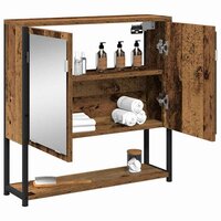 Badkamerspiegelkast Oud hout 60 x 16 x 60 cm Bewerkt hout 3