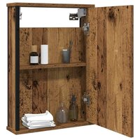 Badkamerspiegelkast 42x12x60 cm bewerkt hout oud hout 3