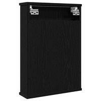 Badkamerspiegelkast 42x12x60 cm spaanplaat zwart eikenkleurig 6