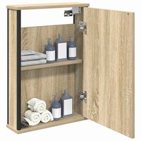 Badkamer spiegelkast Bruin 42 x 12 x 60 cm Bewerkt hout 3