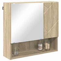 Spiegelkast met plank Sonoma eiken 59 x 17 x 55 cm Bewerkt hout 3