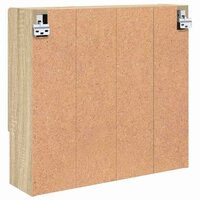 Spiegelkast met plank Sonoma eiken 59 x 17 x 55 cm Bewerkt hout 8