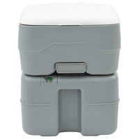 Camping Toilet Grijs 41.5 x 36.5 x 42 cm Kunststof 4