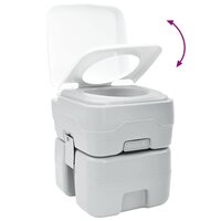 Camping Toilet Grijs 41.5 x 36.5 x 42 cm 9