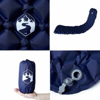 Kampeermatras opblaasbaar 190x58x6 cm 1-persoons marineblauw 5