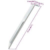 Tentharingen 24 st &Oslash;20 mm 17 cm gegalvaniseerd staal 7