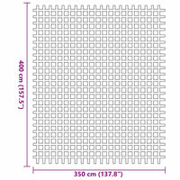 Tenttapijt Antraciet 400 &times; 350 cm Polyester 7