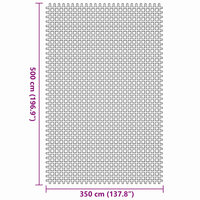 Tenttapijt Antraciet 500 &times; 350 cm Polyester 7