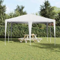 Partytent Wit 400 x 400 x 266 cm Polyester en staal 4