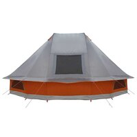 Familie Tipi Tent met dak Grijs en Oranje 466 x 310 x 240 cm 7