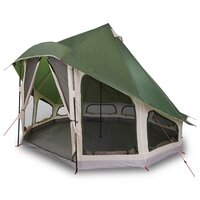 Familie Tipi Tent met dak Groen 404 x 370 x 270 cm 3