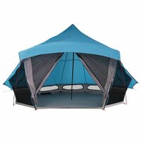 Familie Tipi Tent met dak Blauw en Grijs 508 x 470 x 300 cm 5