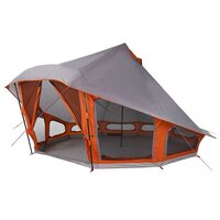 Familie Tipi Tent met dak Grijs en Oranje 508 x 470 x 300 cm 2