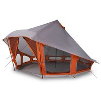 Familie Tipi Tent met dak Grijs en Oranje 508 x 470 x 300 cm 3
