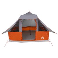 Familie Tipi Tent met dak Grijs en Oranje 358 x 296 x 258 cm 5