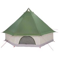 Familie Tipi Tent met dak Groen en beige 400 x 346 x 250 cm 7