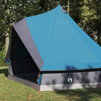 Familie Tipi Tent met dak Blauw en Grijs 400 x 346 x 250 cm 4