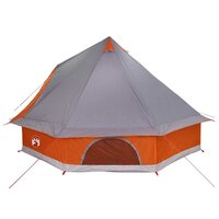 Familie Tipi Tent met dak Grijs en Oranje 400 x 346 x 250 cm 6
