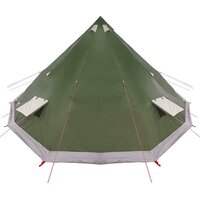 Familie Tipi Tent met dak Groen 560 x 560 x 300 cm 6