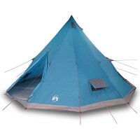 Familie Tipi Tent met dak Blauw en Grijs 560 x 560 x 300 cm 3