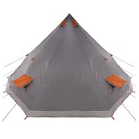 Familie Tipi Tent met dak Grijs en Oranje 560 x 560 x 300 cm 6
