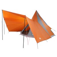 Familie Tipi Tent met dak Grijs en Oranje 510 x 690 x 330 cm 2