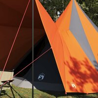 Familie Tipi Tent met dak Grijs en Oranje 510 x 690 x 330 cm 4