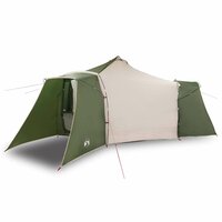Tipi Tent met dak Groen en beige 492 x 492 x 275 cm Stof 3