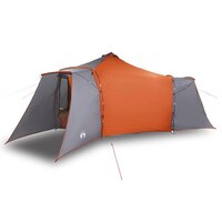 Tipi Tent met dak Grijs en Oranje 492 x 492 x 275 cm Stof 3