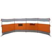 Windscherm camping waterdicht 510x153 cm grijs en oranje 6