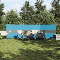 Windscherm camping waterdicht 490x123 cm blauw 3