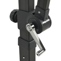 Zweefparasol met paal en LED-verlichting 250 cm groen 9