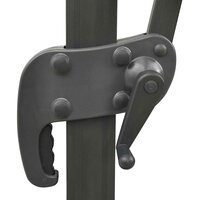 Zweefparasol met paal en LED-verlichting 300 cm azuurblauw 8