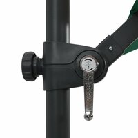 Zweefparasol met LED en stalen paal 250x250 cm groen 7