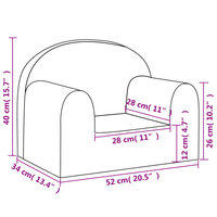 Kinderbank zacht pluche lichtgrijs 7