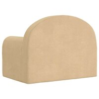 Kinderbank zacht pluche cr&egrave;mekleurig 5