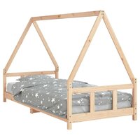 Kinderbedframe 90x200 cm massief grenenhout 2