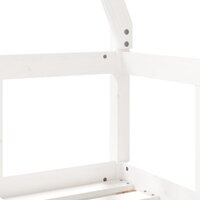Kinderbedframe 70x140 cm massief grenenhout wit 7