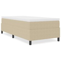 Boxspring bed Grijs groen 90 x 190 cm Katoenen stof 4