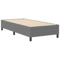 Boxspring bed Lichtgrijs 90 x 200 cm Katoenen stof 2