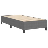 Boxspring bed Lichtgrijs 90 x 200 cm Katoenen stof 8