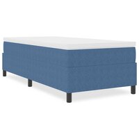 Boxspring bed Blauw 90 x 200 cm Katoenen stof 4