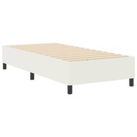 Boxspring bed Cr&egrave;me 100 x 200 cm Katoenen stof 2