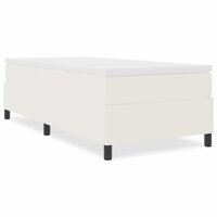 Boxspring bed Cr&egrave;me 100 x 200 cm Katoenen stof 4