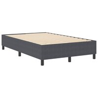 Boxspring bed Donkergrijs 120 x 190 cm Katoenen stof 2