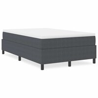 Boxspring bed Donkergrijs 120 x 190 cm Katoenen stof 4