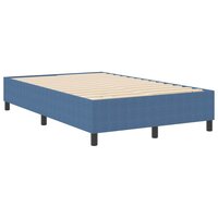 Boxspring bed Blauw 120 x 190 cm Katoenen stof 2
