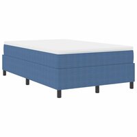 Boxspring bed Blauw 120 x 190 cm Katoenen stof 3