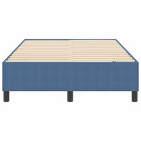 Boxspring bed Blauw 120 x 190 cm Katoenen stof 6